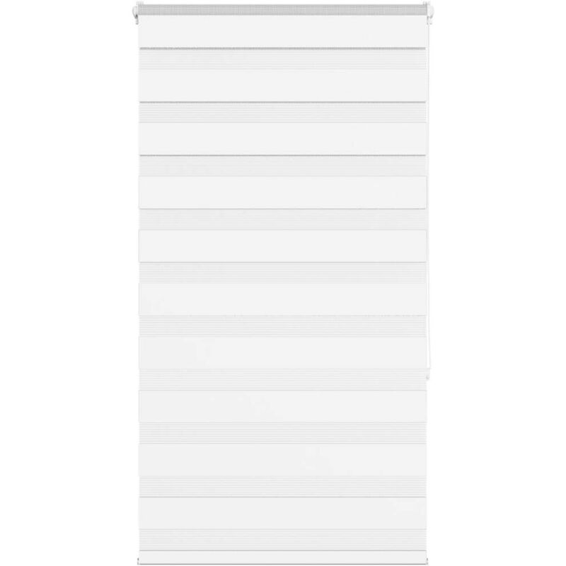 Zebrarollo Weiß 80x150 Cm Stoffbreite 75, 9 Cm Polyester Vidaxl