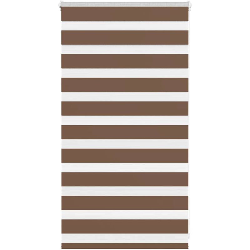 Zebrarollo Braun 90x100 Cm Stoffbreite 85, 9 Cm Polyester Vidaxl