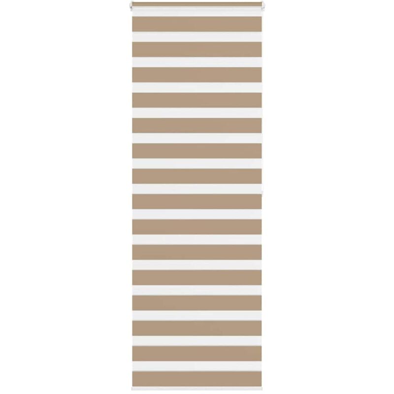 Zebrarollo Sandbraun 75x200 Cm Stoffbreite 70, 9 Cm Polyester Vidaxl