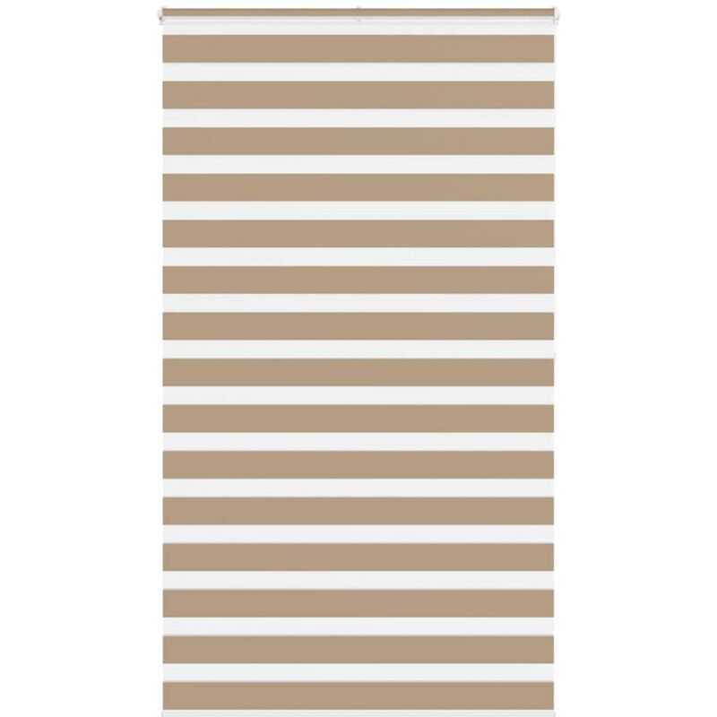 Zebrarollo Sandbraun 130x200 Cm Stoffbreite 125, 9 Cm Polyester Vidaxl