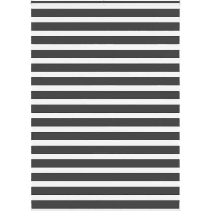 Zebrarollo Schwarz 165x230 Cm Stoffbreite 160, 9 Cm Polyester Vidaxl