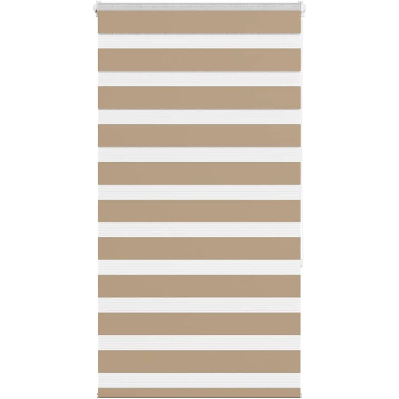 Zebrarollo Sandbraun 75x150 Cm Stoffbreite 70, 9 Cm Polyester Vidaxl