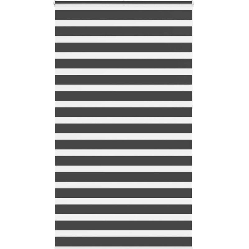 Zebrarollo Schwarz 125x230 Cm Stoffbreite 120, 9 Cm Polyester Vidaxl