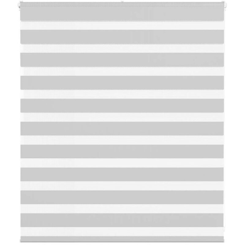 Zebrarollo Hellgrau 135x100 Cm Stoffbreite 130, 9 Cm Polyester Vidaxl