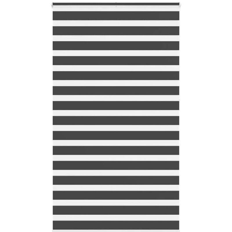 Zebrarollo Schwarz 130x230 Cm Stoffbreite 125, 9 Cm Polyester Vidaxl