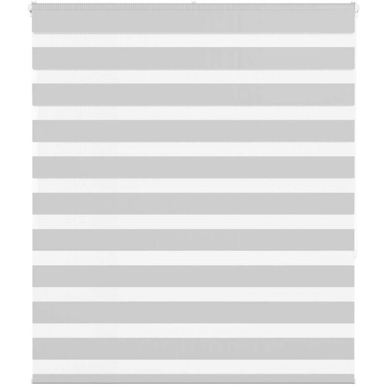 Zebrarollo Hellgrau 120x150 Cm Stoffbreite 115, 9 Cm Polyester Vidaxl