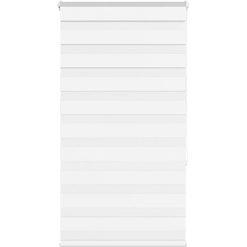 Zebrarollo Weiß 85x150 Cm Stoffbreite 80, 9 Cm Polyester Vidaxl