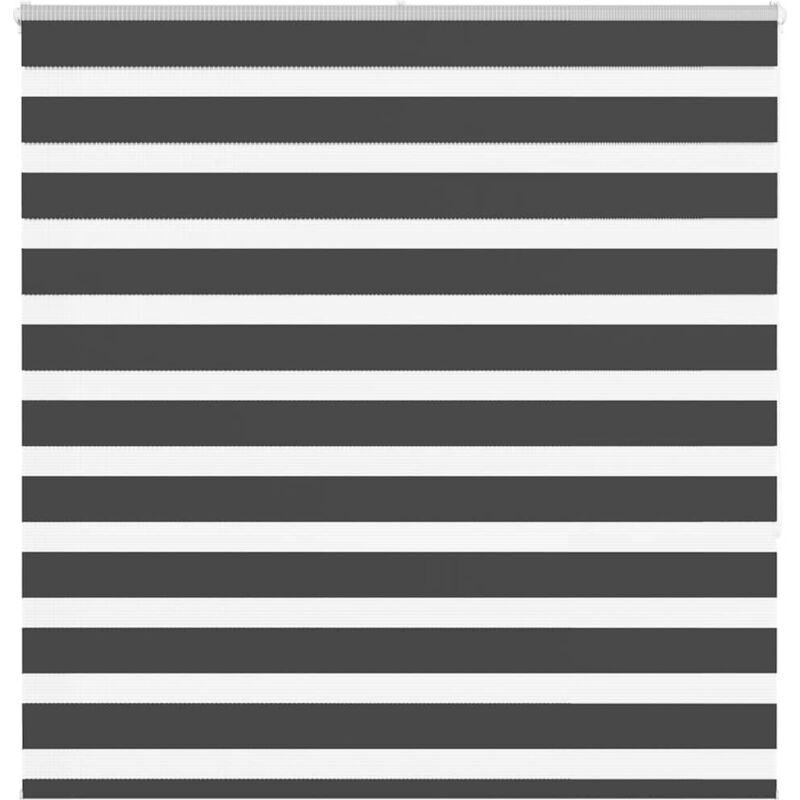 Vidaxl Zebrarollo Schwarz 140x150 Cm Stoffbreite 135, 9 Cm Polyester