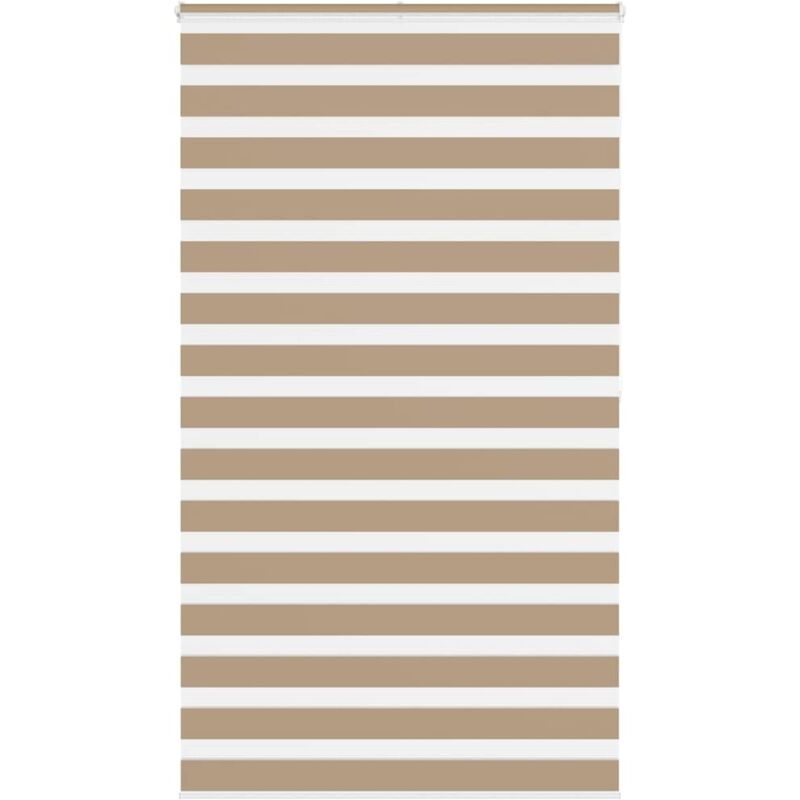 Zebrarollo Sandbraun 135x200 Cm Stoffbreite 130, 9 Cm Polyester Vidaxl