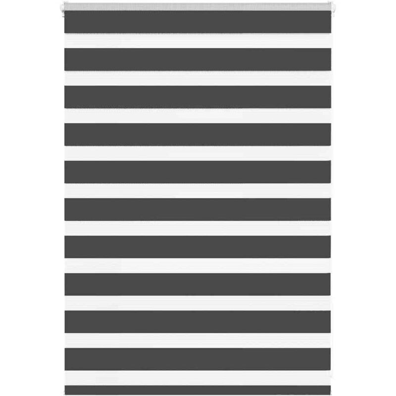 Zebrarollo Schwarz 110x100 Cm Stoffbreite 105, 9 Cm Polyester Vidaxl