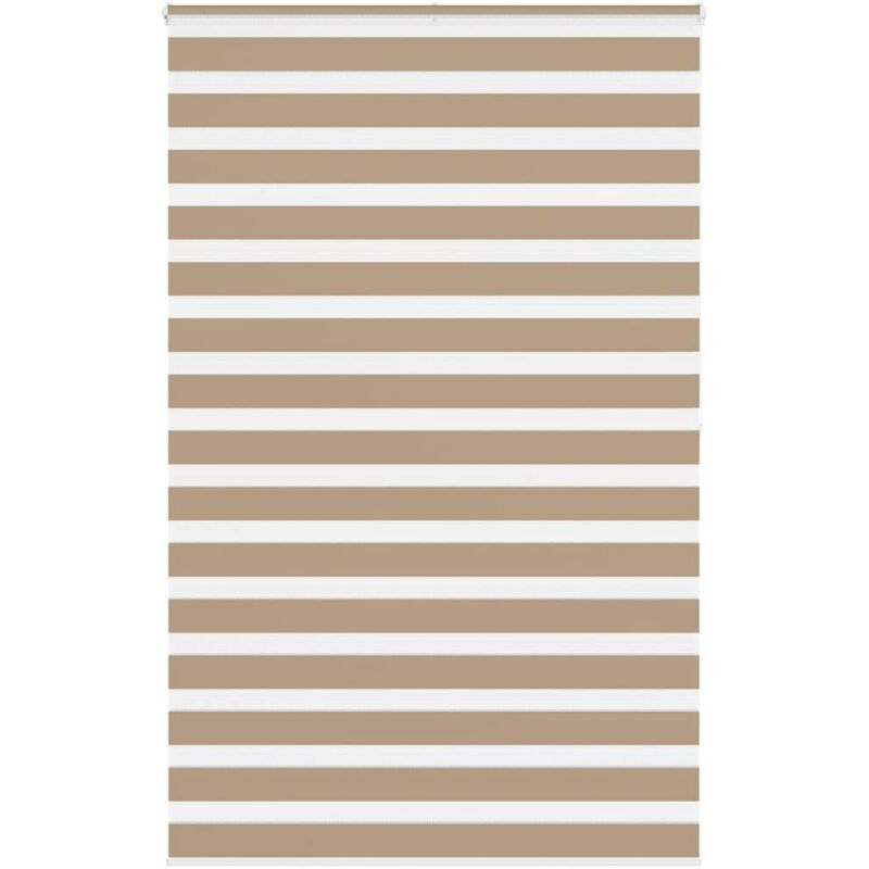 Zebrarollo Sandbraun 140x200 Cm Stoffbreite 135, 9 Cm Polyester Vidaxl