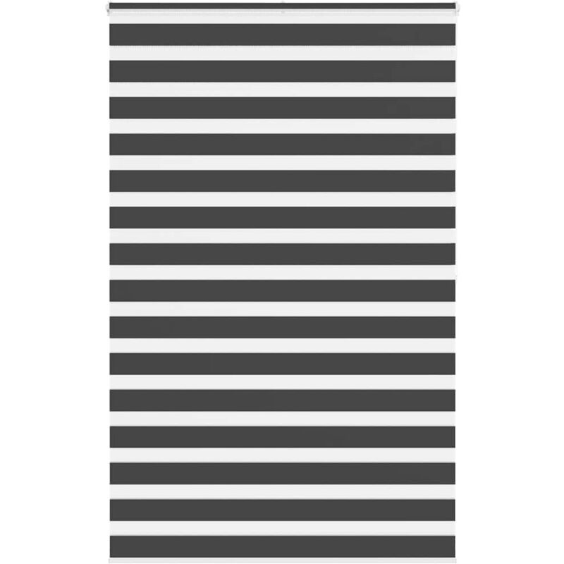 Zebrarollo Schwarz 145x200 Cm Stoffbreite 140, 9 Cm Polyester Vidaxl