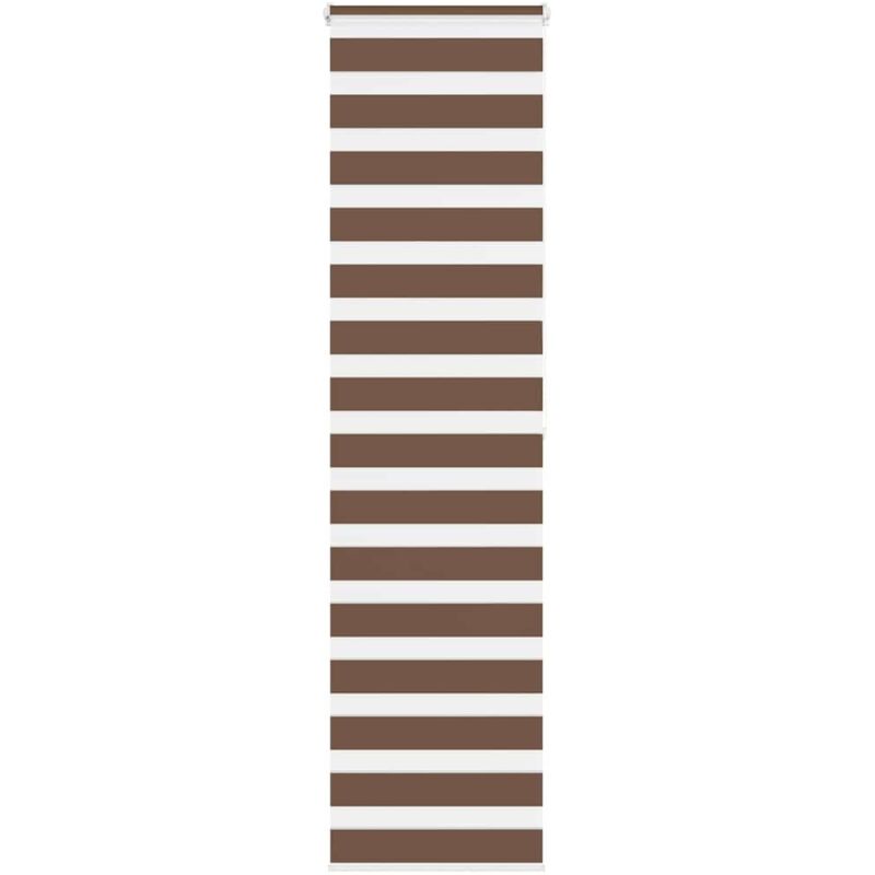 Zebrarollo Braun 60x200 Cm Stoffbreite 55, 9 Cm Polyester Vidaxl