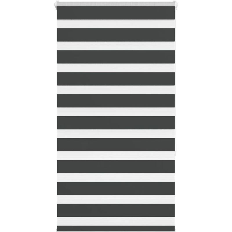 Zebrarollo Schwarz 90x150 Cm Stoffbreite 85, 9 Cm Polyester Vidaxl