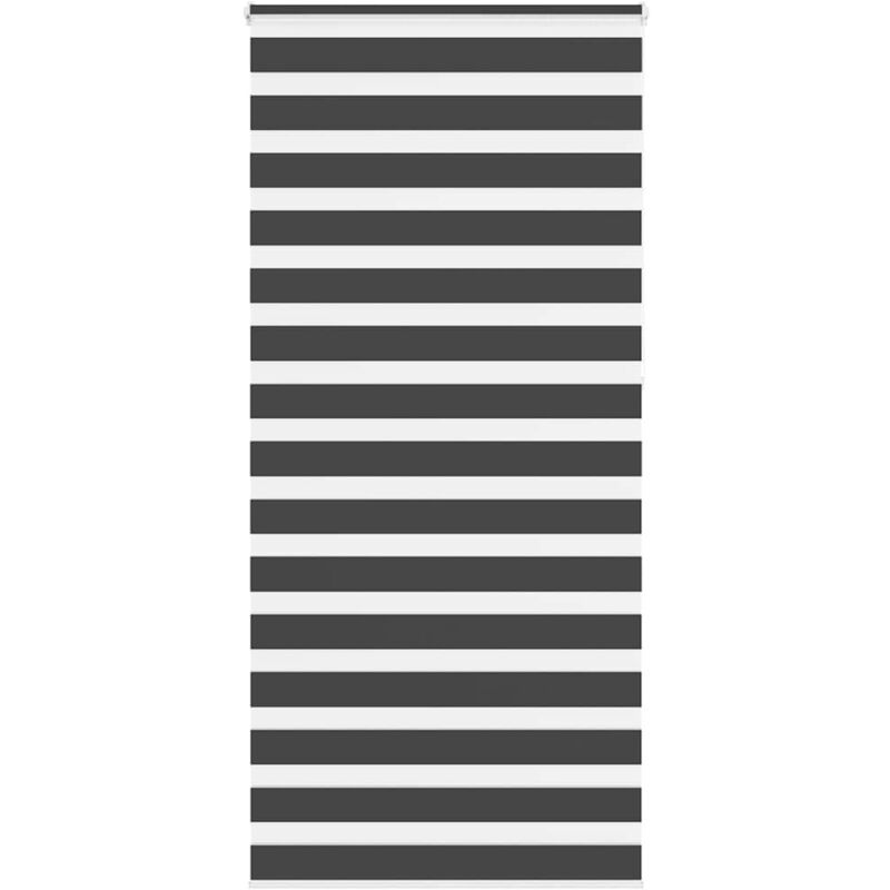 Zebrarollo Schwarz 105x230 Cm Stoffbreite 100, 9 Cm Polyester Vidaxl 305674