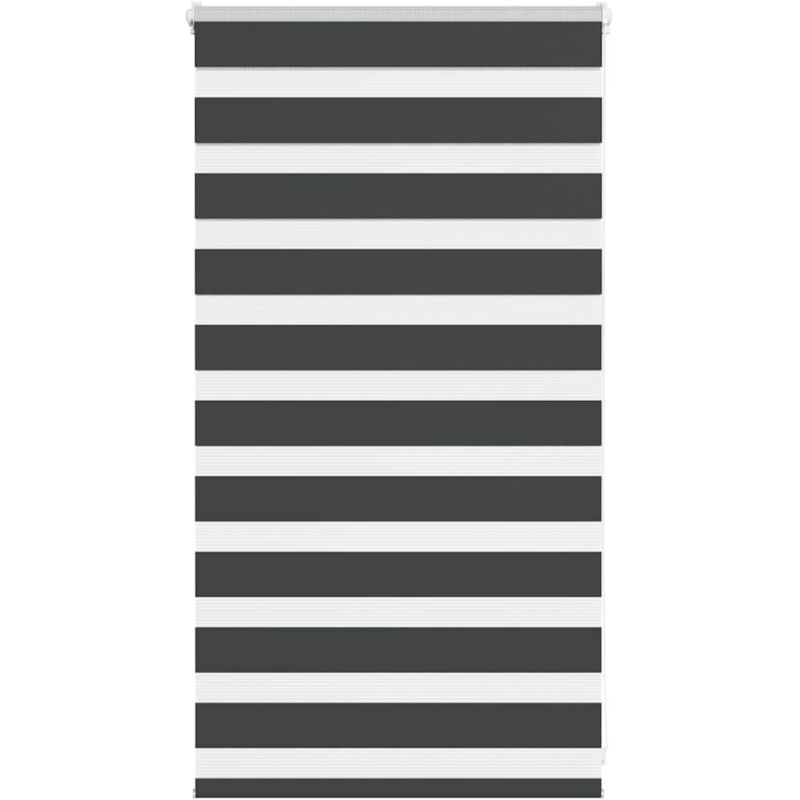 Zebrarollo Schwarz 70x100 Cm Stoffbreite 65, 9 Cm Polyester Vidaxl