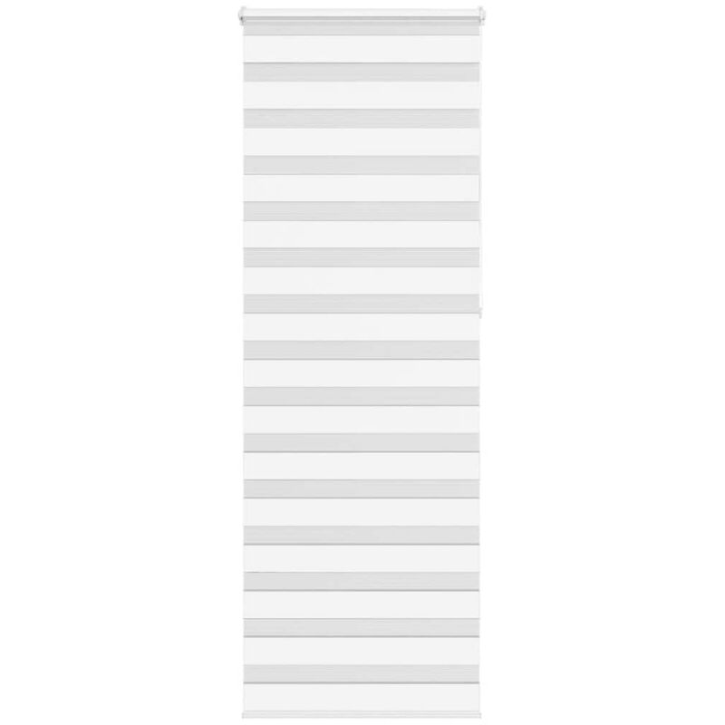 Zebrarollo Weiß 75x230 Cm Stoffbreite 70, 9 Cm Polyester Vidaxl