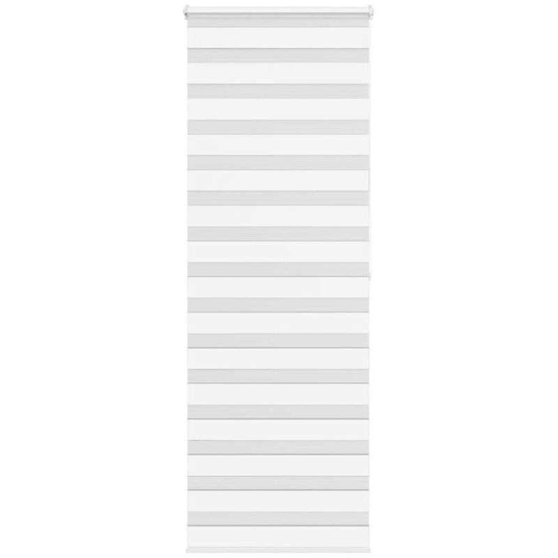 Zebrarollo Weiß 85x200 Cm Stoffbreite 80, 9 Cm Polyester Vidaxl