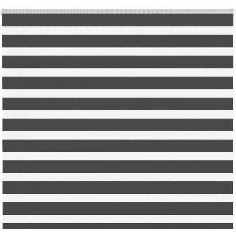 Zebrarollo Schwarz 165x150 Cm Stoffbreite 160, 9 Cm Polyester Vidaxl