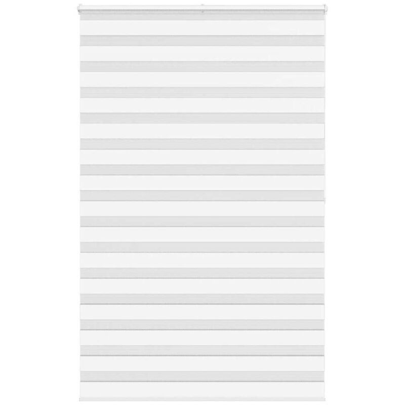 Zebrarollo Weiß 150x200 Cm Stoffbreite 145, 9 Cm Polyester Vidaxl