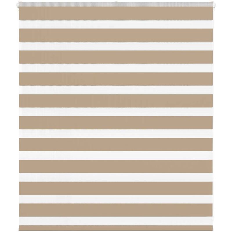 Zebrarollo Sandbraun 130x100 Cm Stoffbreite 125, 9 Cm Polyester Vidaxl