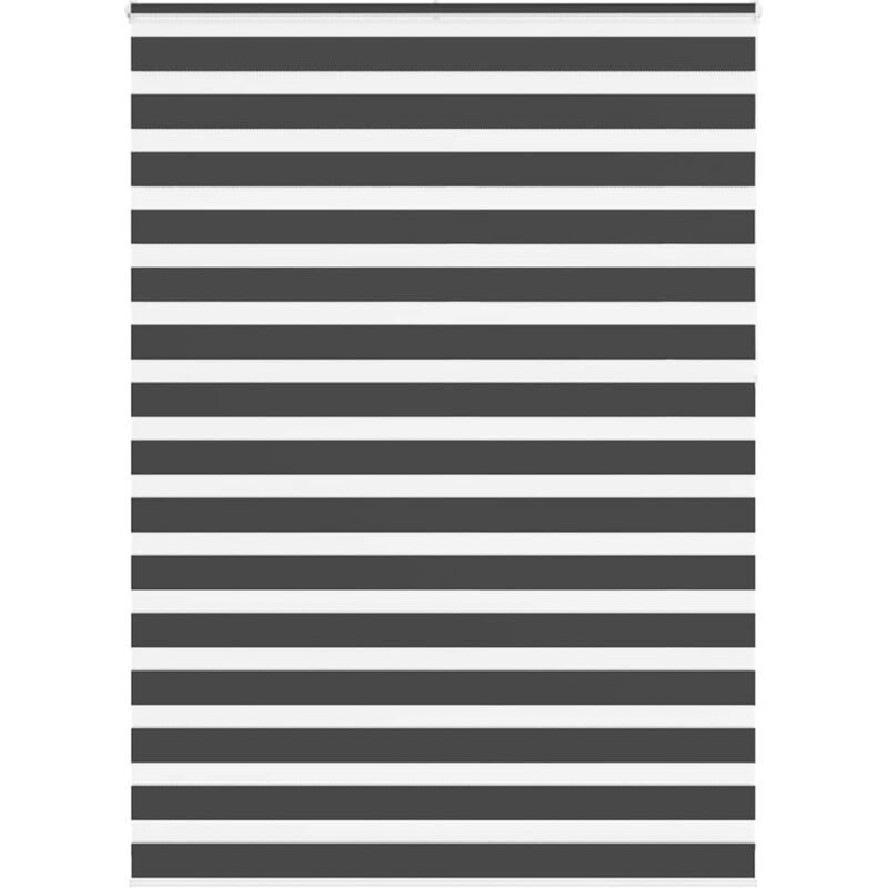 Zebrarollo Schwarz 155x230 Cm Stoffbreite 150, 9 Cm Polyester Vidaxl