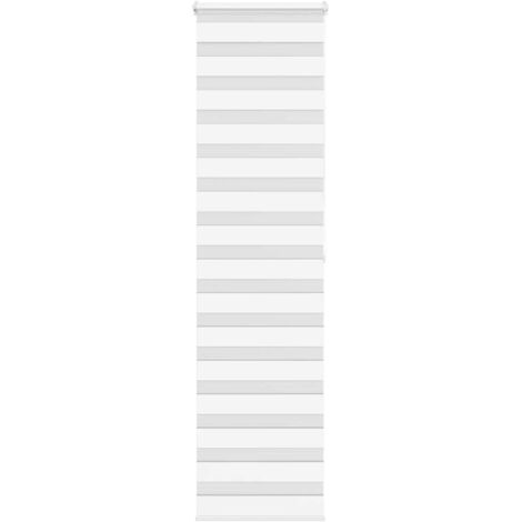 Zebrarollo Weiß 65x200 cm Stoffbreite 60,9 cm Polyester vidaXL