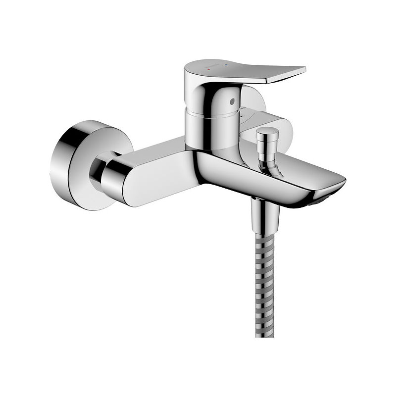 Mitigeur bain/douche Zebris mural chromé Hansgrohe