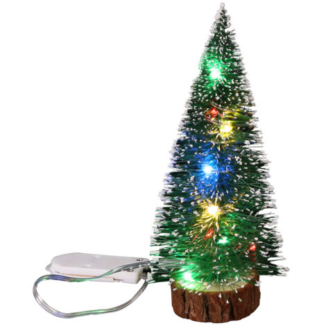 Zedern-Weihnachtsbaum mit LED-Lichterkette für Büro und Zuhause