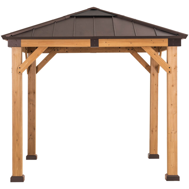 Sunjoy Zedernholz Gazebo Rapi In Braun - 273cm X 273cm