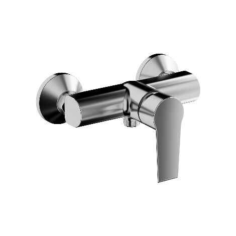 Zehn externe Einhebel-Brausemischer – Chrom