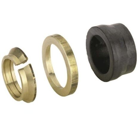 Zehnder Accessoires - Raccord à collier pour tuyaux en cuivre, 2 pièces, diamètre 15 mm, laiton 842110
