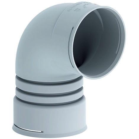Zehnder Bogen ComfoFit DN75, für ComfoTube 75 90°, grau, Polymer