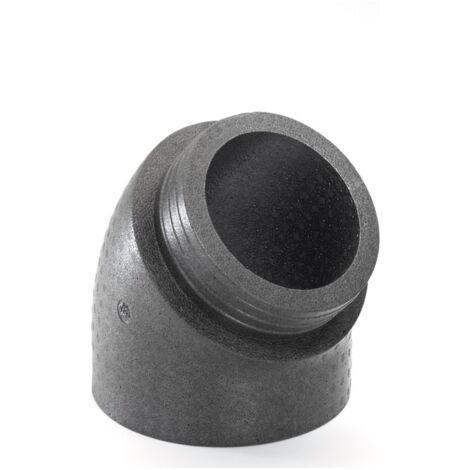 Zehnder Bogen ComfoPipe Plus DN200, 45 Grad Durchmesser 286/200mm, schwarz, EPP