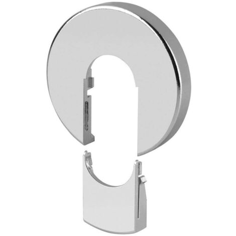 Zehnder – Cache tuyau chromé Ø 45 mm – Jeu de 2 pièces pour raccords radiateurs Ø 16 mm – 816298