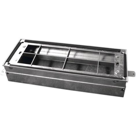 Zehnder ComfoCase Teleskoprahmen Bodeneinbau für CLD breit, Höhe 90-160mm, verzinkter Stahl
