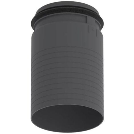 Zehnder ComfoCase Verlängerung DN125 für TVA und CLRF, Länge 160mm, schwarz, Polymer