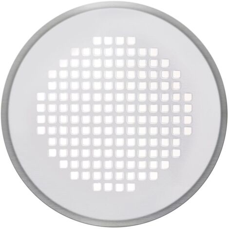 Zehnder Designgitter ComfoGrid Torino rund, DN125, Durchmesser 160mm, weiß, mit Filter