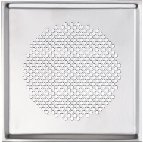 Zehnder Designgitter ComfoGrid Venezia quadratisch DN125, 160x160mm, Edelstahl, mit Filter
