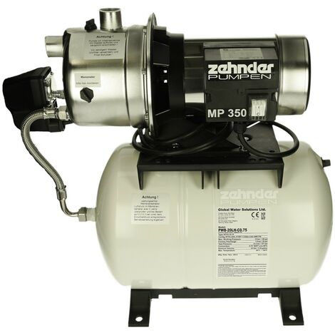 Zehnder distributeur d'eau EPA-P 11-3 avec réservoir à membrane de 20 l
