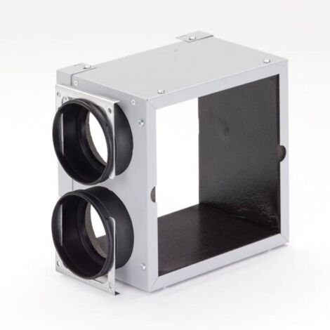Zehnder Erweiterungsmodul ComfoCube CT 2xDN90 für Modulverteiler, grau, mit Befestigungswinkel