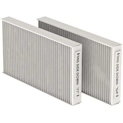 Zehnder Filterset für ComfoAir 180, ISO Coarse 65 Prozent G4, ISO ePM1 55 Prozent F7, 2 Stück