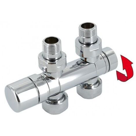 Zehnder Group Allemagne Robinetterie de raccordement Zehnder Set U M30x1,5 forme d'angle ou de passage, chromé 839178