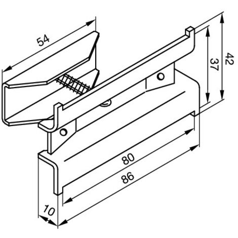 Zehnder Halter BHK, RAL 9016 775011
