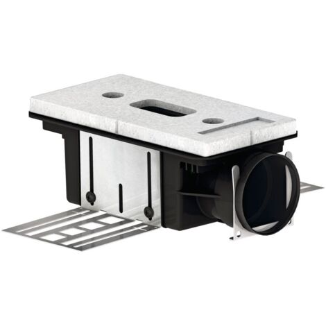 Zehnder Luftdurchlassgehäuse ComfoCase CLD/P 1xDN90, 115mm, stirnseitig, mit Winkelbefestigung