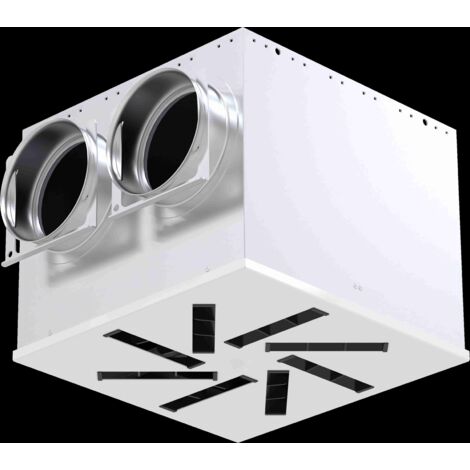 Zehnder Luftdurchlassgehäuse ComfoCase Zuluft 2x DN110, inkl. Blende in Weiß - 990320860