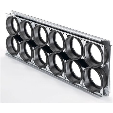 Zehnder Montageplatte ComfoWell CW625 12x DN90/P, 625x230x40mm
