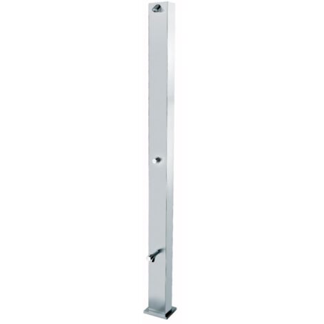 Zeitgesteuerte Duschsäule aus Edelstahl mit Fußspülung Idral 09220/L  Rostfreier Stahl