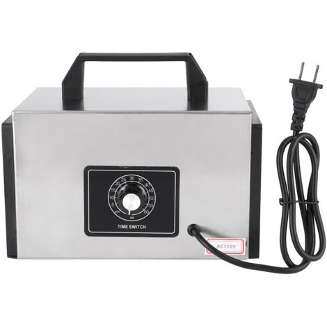 Zeitschaltuhr aus Edelstahl, 20-g-Ozonisator, Ozongenerator, Luftreiniger, US-Stecker 110 V