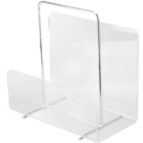 Zeitschriftenständer aus transparentem Acryl – Buch- und Aktenhalter für Büro, Organisation, Dekoration und Empfang